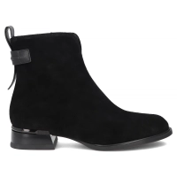 Skórzane botki na obcasie Filippo DBT8182/26 BK czarne