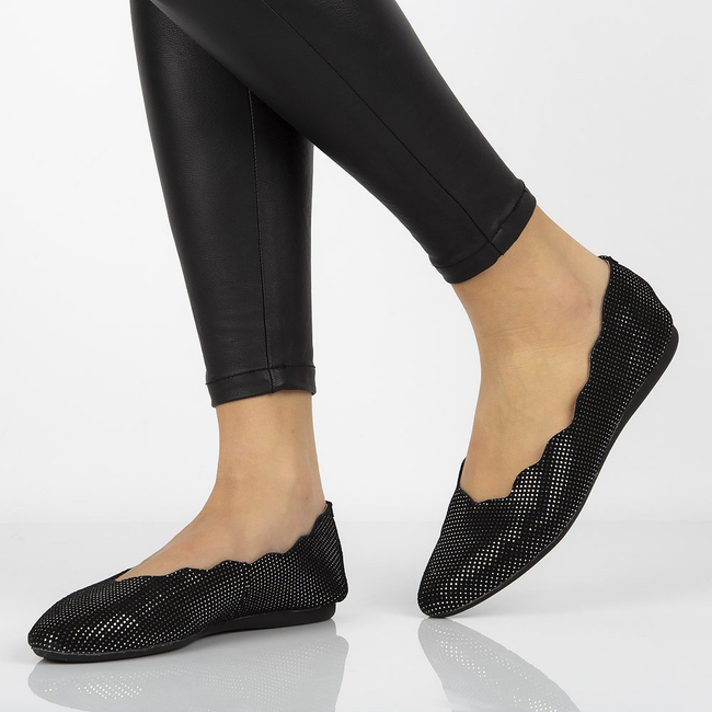 Leather ballerinas Filippo DP1260/20 BK black