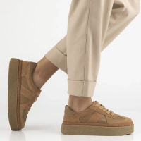 Leather sneakers Filippo DP7174/25 BR brown