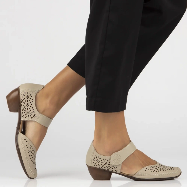 Leather shoes Filippo 43750-62 beige