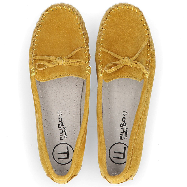 Leather loafers Filippo DP1204/21 YL yellow