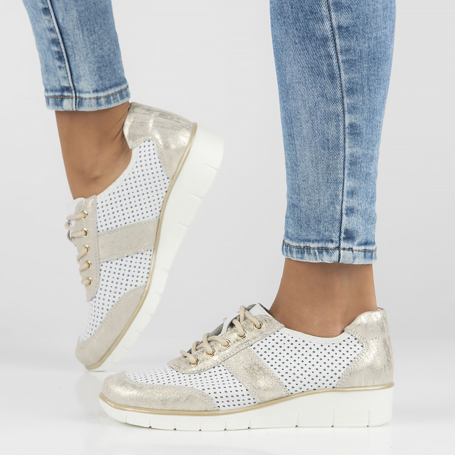 Leather shoes Filippo DP028/23 WH white