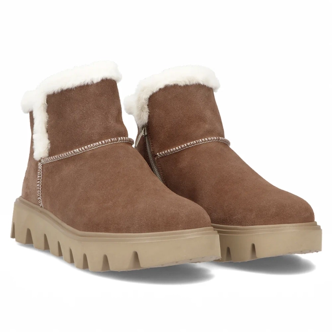 Leather snow boots Rieker W2071-20 brown