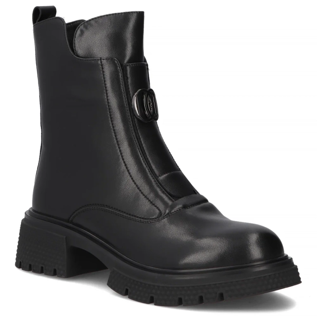 Leather ankle boots Filippo DBT7465/25 BK black