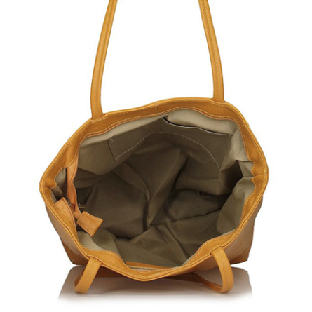 Torebka Toscanio Shopper Skórzany A264 żółty