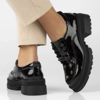 Leather shoes Filippo DP6459/24 BK L black