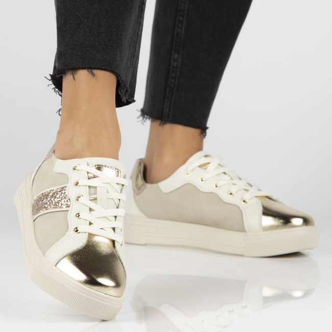 Leather shoes Filippo DP4689/23 GO gold