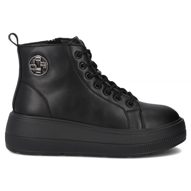 Leather ankle boots Filippo DBT6374/25 BK black