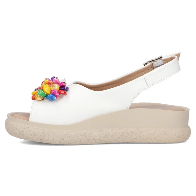 Leather sandals Filippo DS6983/25 WH white