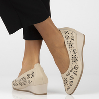 Leather shoes Filippo DP6864/25 BE beige