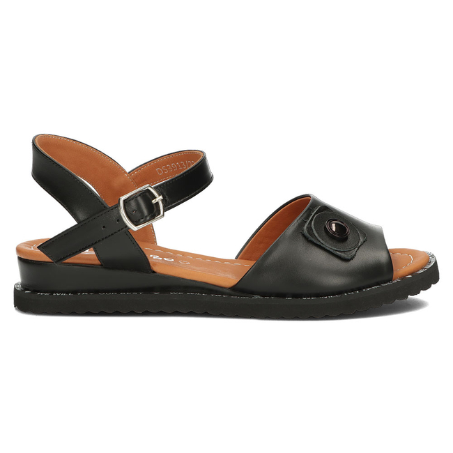 Leather sandals Filippo DS3913/22 BK black