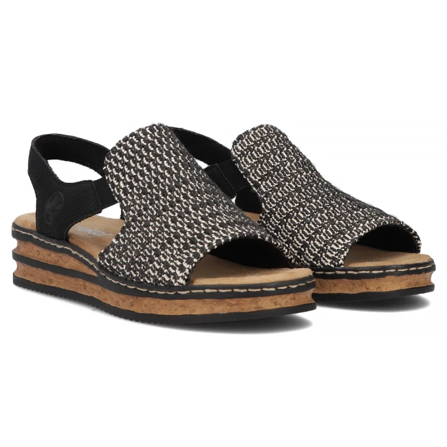Sandały Rieker 62971-00 czarne