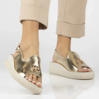 Leather sandals Filippo DS6716/25 GO gold