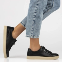 Leather shoes Filippo DP6808/25 BK black