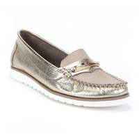 Moccasins Lemar 10051 Krysztalki J.Zł + Roma Beige