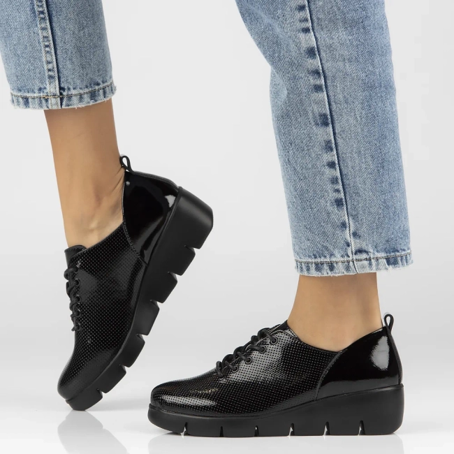 Leather shoes Filippo DP4797/23 BK black