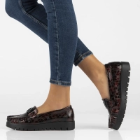 Leather loafers Filippo DP3334/24 BG burgundy