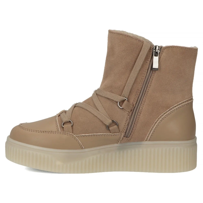 Leather ankle boots Filippo DBT7162/25 BE beige