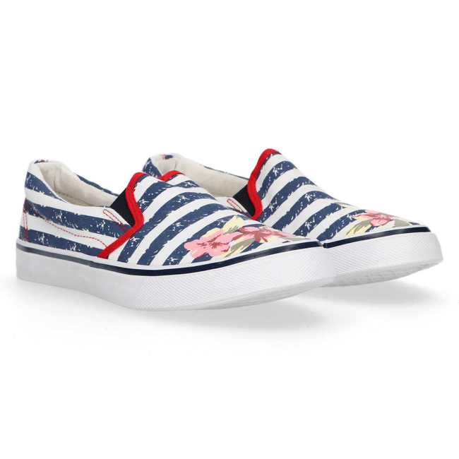 Sneakers slip on MCKEY DTN114/16 WH NV white