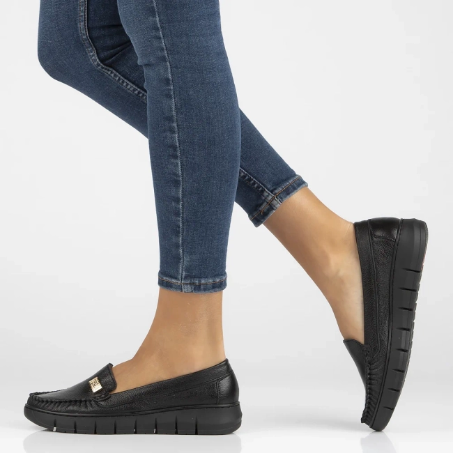 Leather loafers Filippo 10167 black