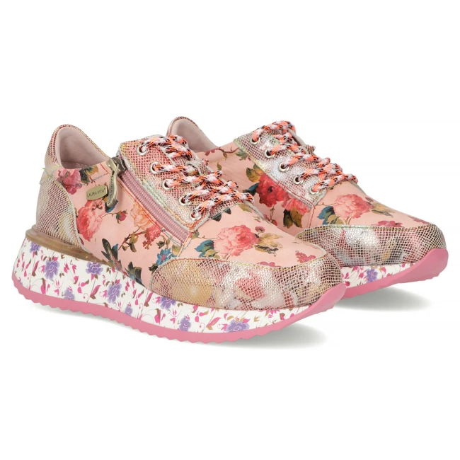 Leather sneakers Laura Vita delphine 06 cerise pink