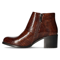 Leather ankle boots Filippo 546 brown crocodile