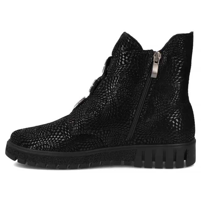 Skórzane botki Filippo DBT6360/26 BK PT czarne