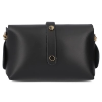 Black leather handbag Toscanio A32