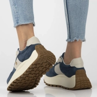 Leather sneakers Filippo DP6785/25 BL blue