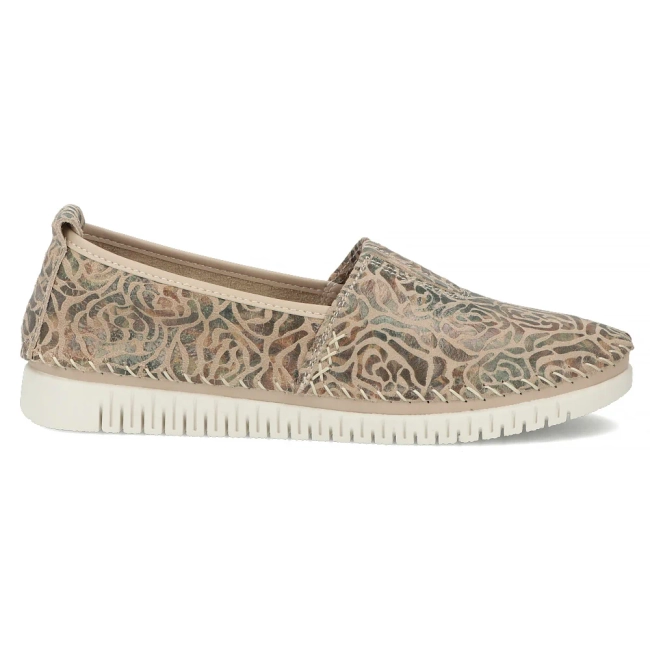 Leather shoes Filippo DP7667/26 BE MLT beige
