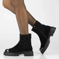 Leather ankle boots Filippo DBT6406/24 BK black