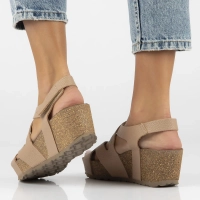 Leather sandals Yokono BARI-303 OPA PARDO pink