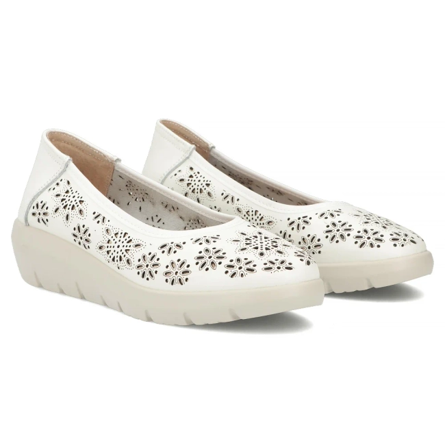 Leather shoes Filippo DP7695/26 WH white