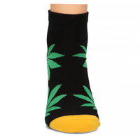 Men's Feet black leaves