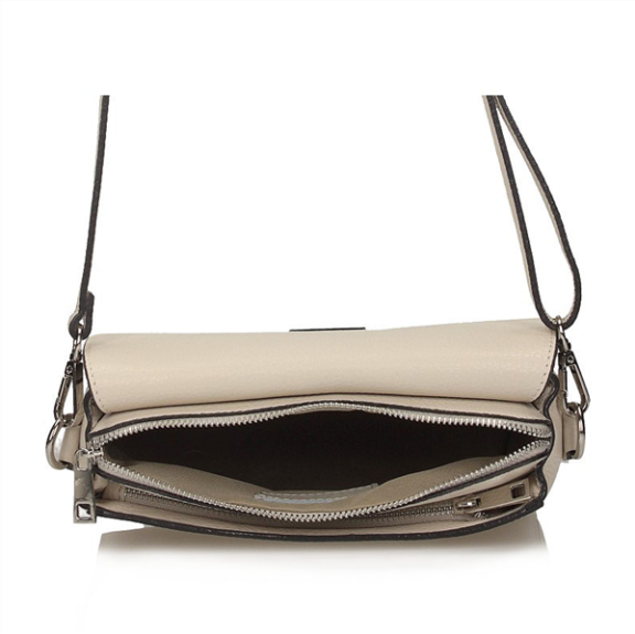 Handbag Toscanio Leather Messenger Bag A179 cream