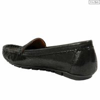 Mokasyny NESSI 62605 czarny lizaro 8020928