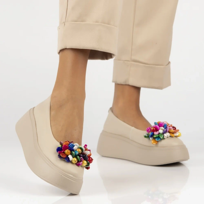 Leather shoes Filippo DP6836/25 BE beige