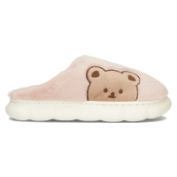 Fur slippers pink WS9028-82
