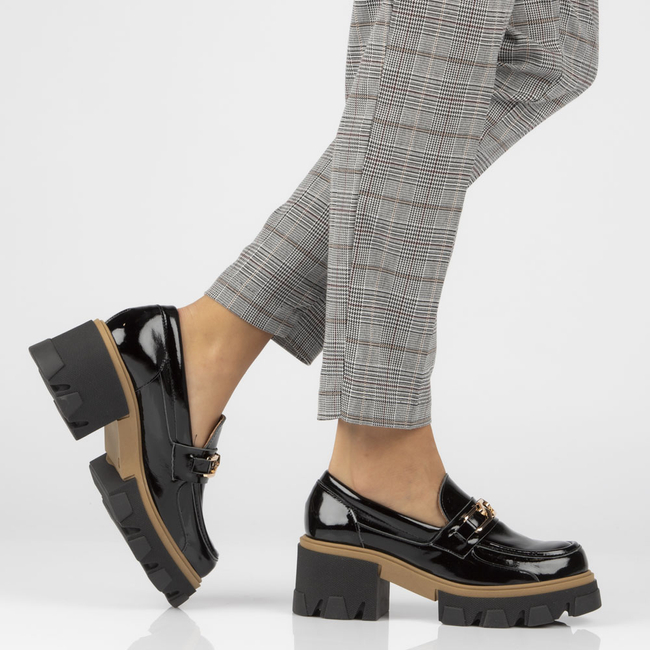 Leather shoes Filippo 20114 N black