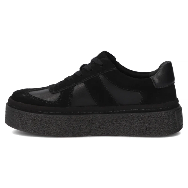Leather sneakers Filippo DP7174/25 BK black