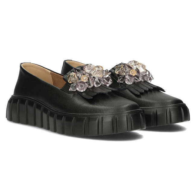 Leather shoes Filippo DP4593/23 BK black