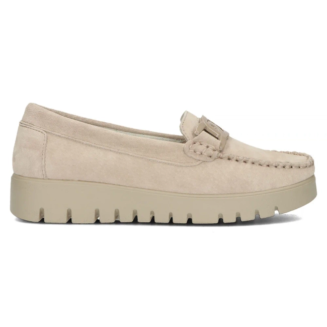 Leather loafers Filippo DP3334/25 BE beige
