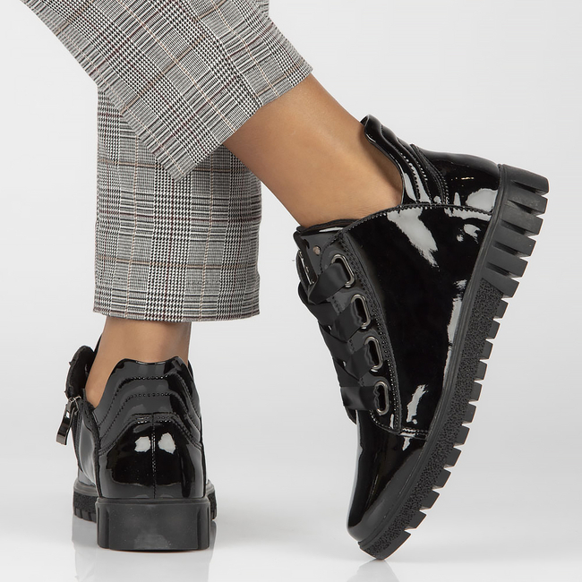 Leather ankle boots Filippo DBT3197/22 BK black