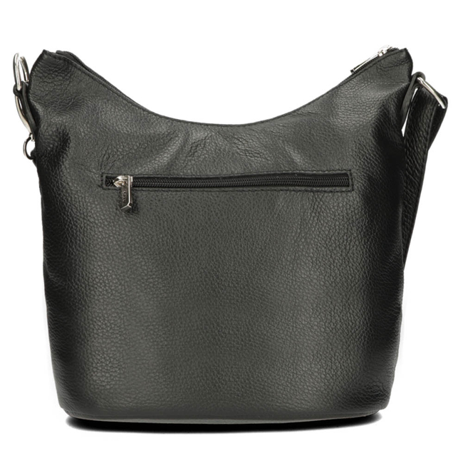 Handbag Toscanio Leather Messenger Bag 16176 black