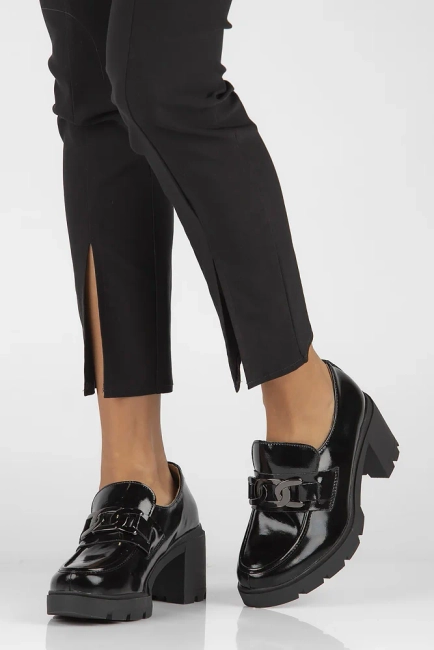 Leather shoes Filippo DP4785/23 BK black