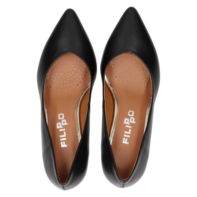 Czółenka Filippo Premium 2105 K-lico czarne