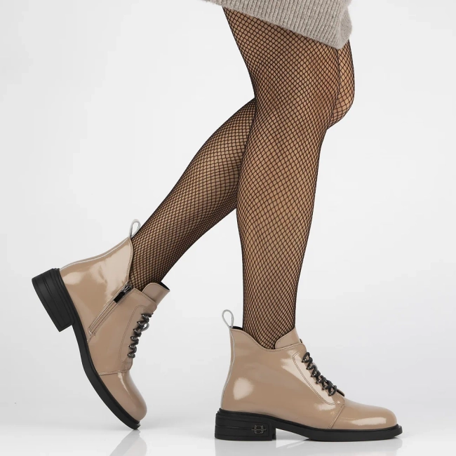 Leather ankle boots Filippo DBT6318/24 BE beige