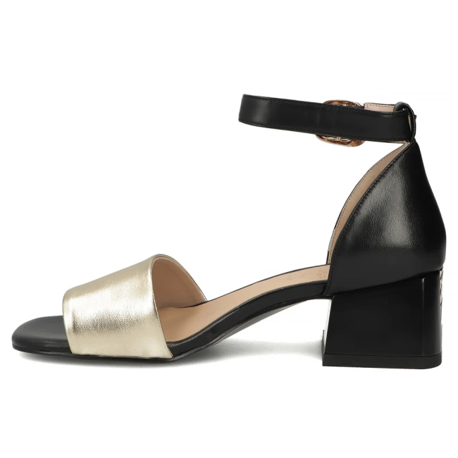 Leather sandals Filippo DS6171/26 BK GO black