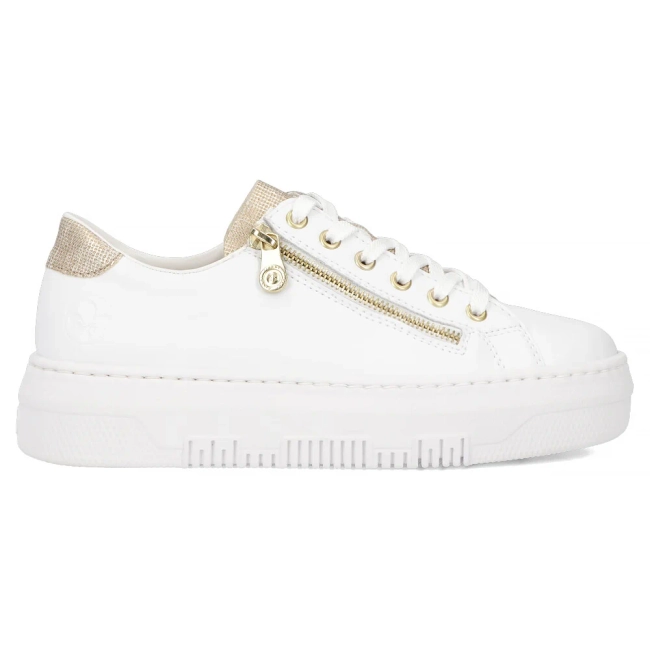 Leather sneakers Rieker M1921-80 white