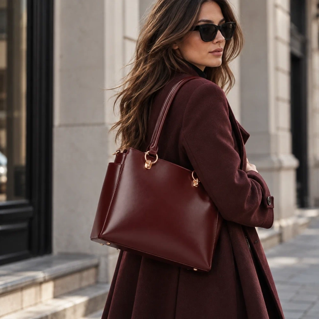 Red handbag Réka
